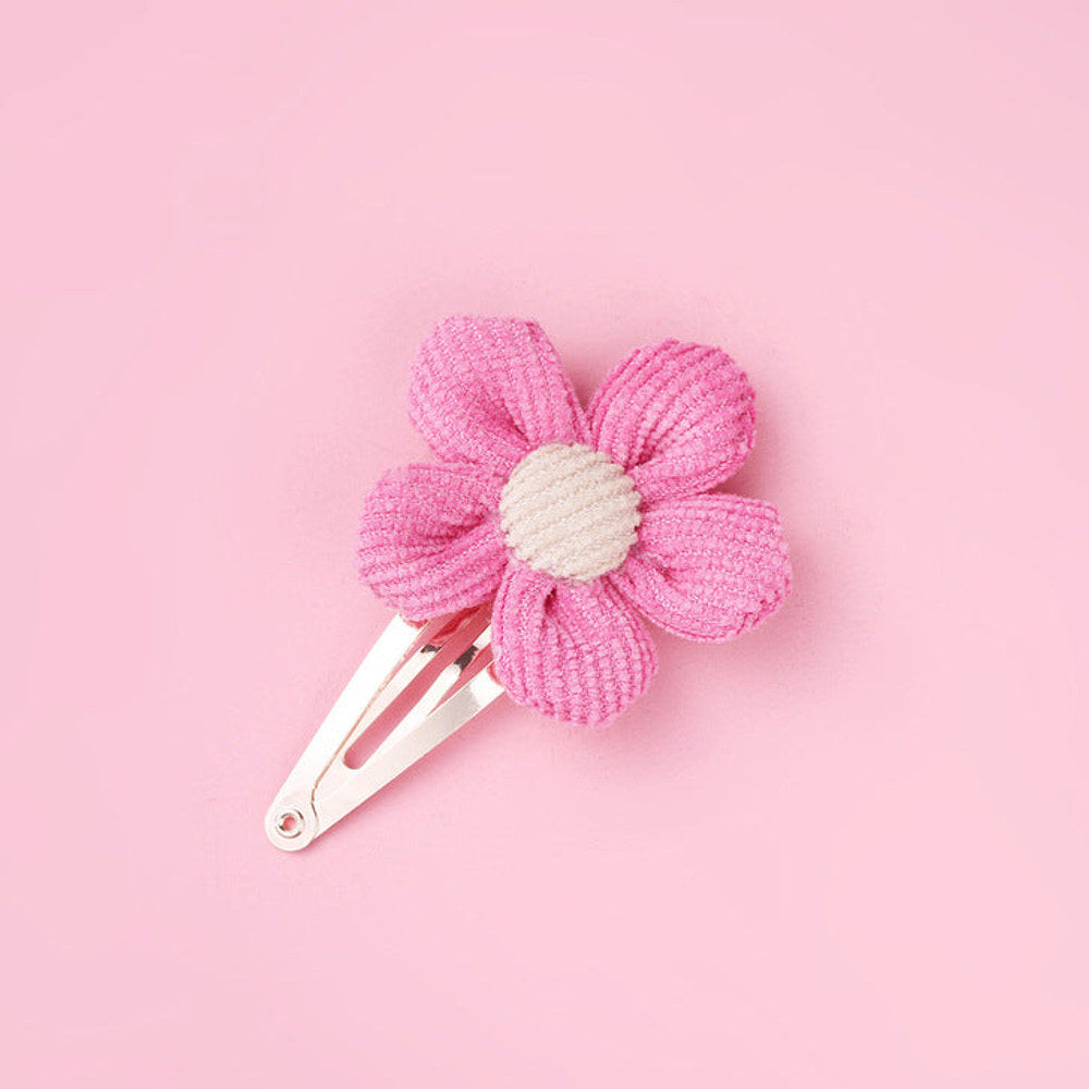 MyKids-USA® Girls Woolen Sunflower One Word Hair Clips Accessory