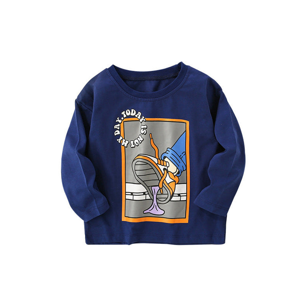 MyKids-USA® Baby Fashion Print Pattern Long Sleeve Comfy Shirt