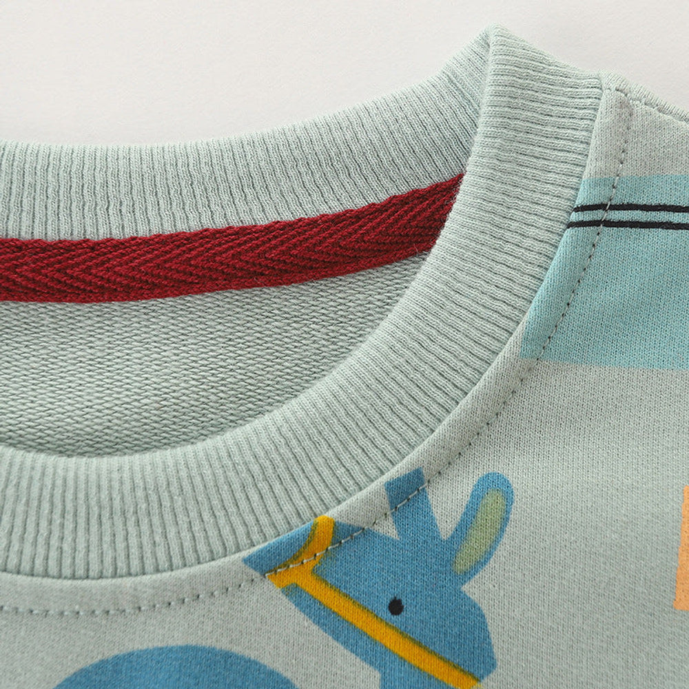 MyKids-USA® Baby Boy Cartoon Graphic Long Sleeve