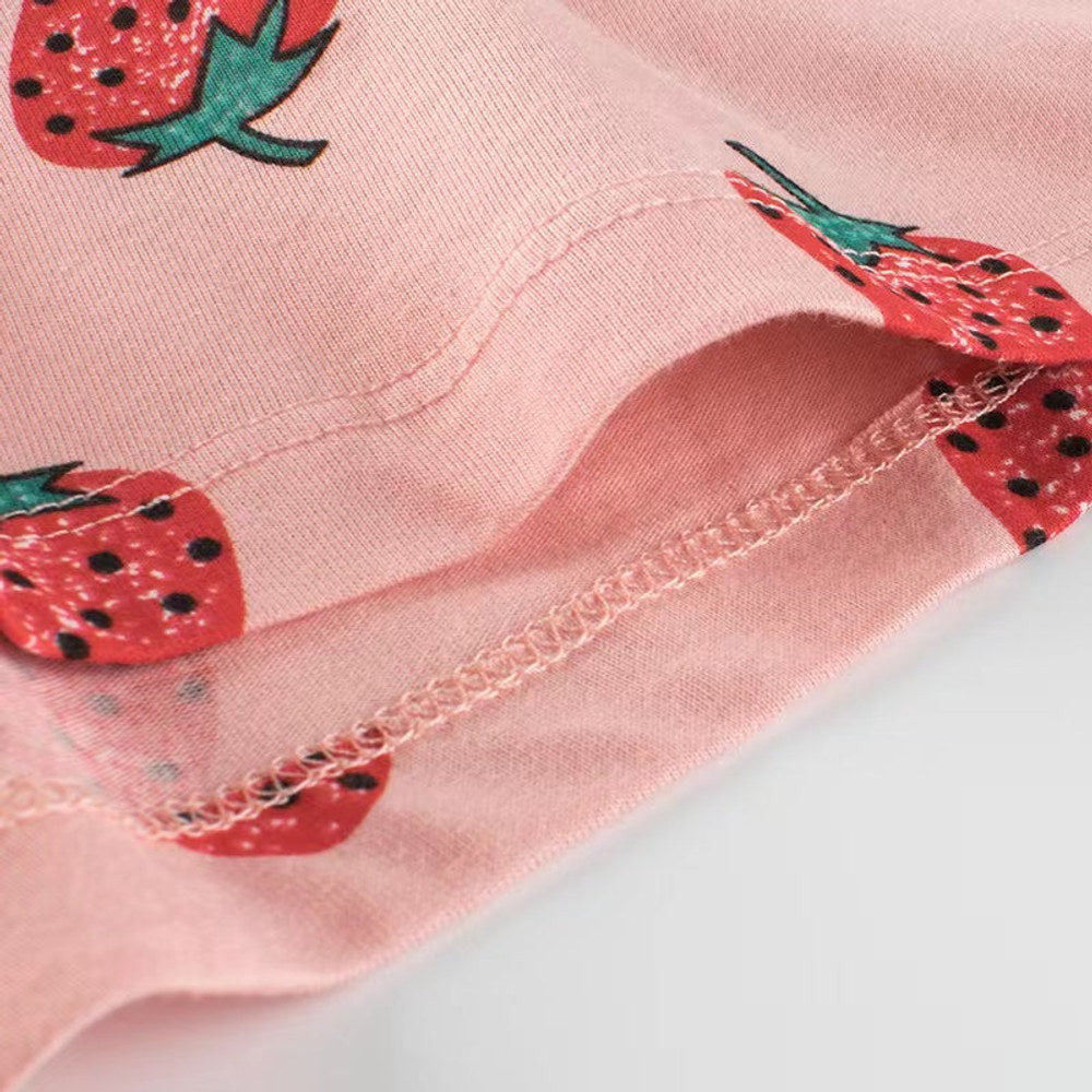 MyKids-USA® Baby Girl Print Pattern Bow Decoration Short Pants In Summer Outfit Wearing