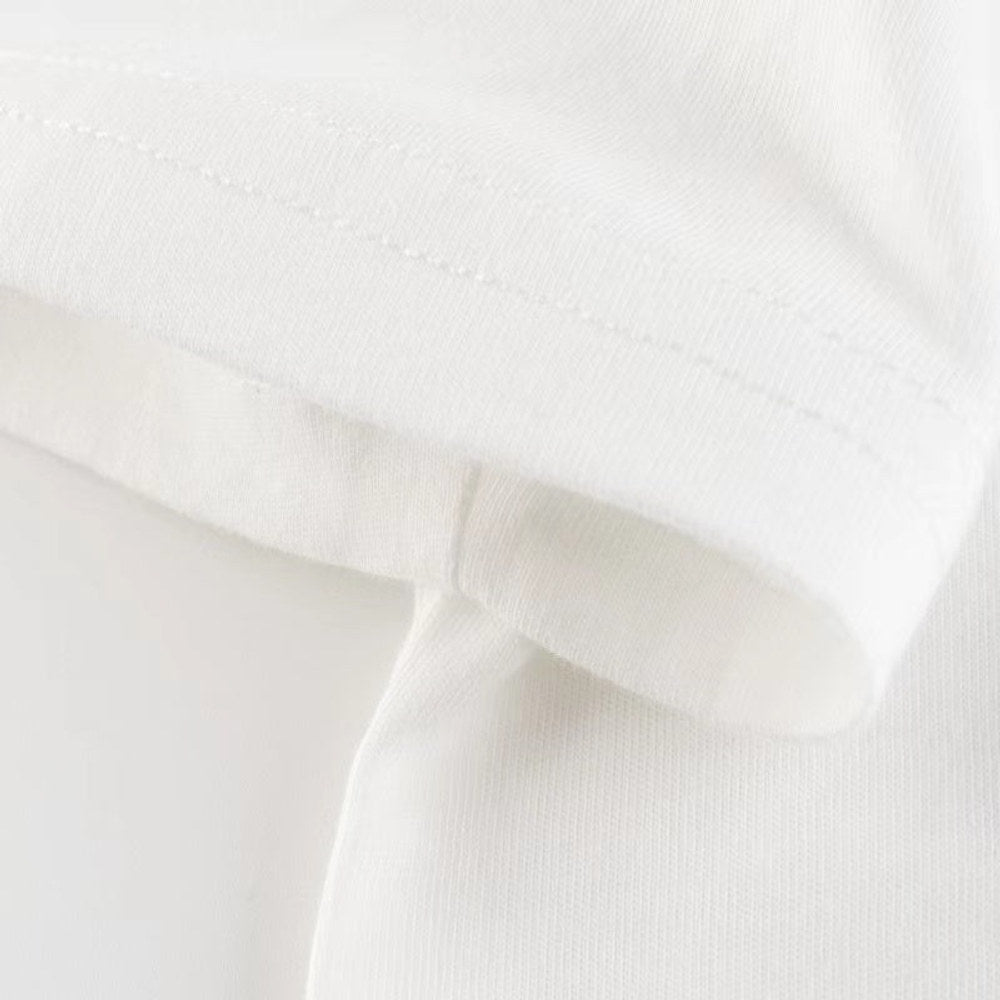 MyKids-USA® Baby Boy Letter Print Round Neck Short Sleeve Cotton Design Section Children’s Tops In