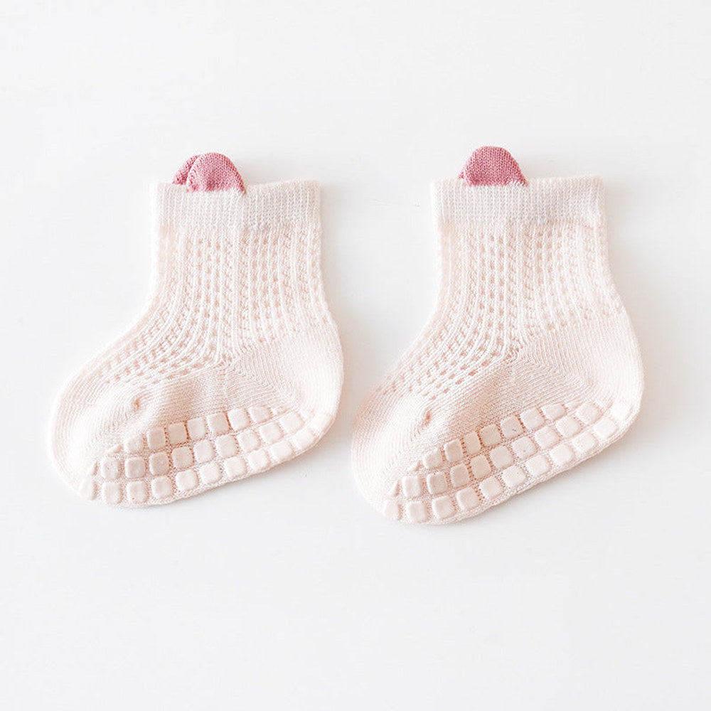 MyKids-USA® Baby Solid Color Non Slip Toddler Socks Thin Style Summer Socks