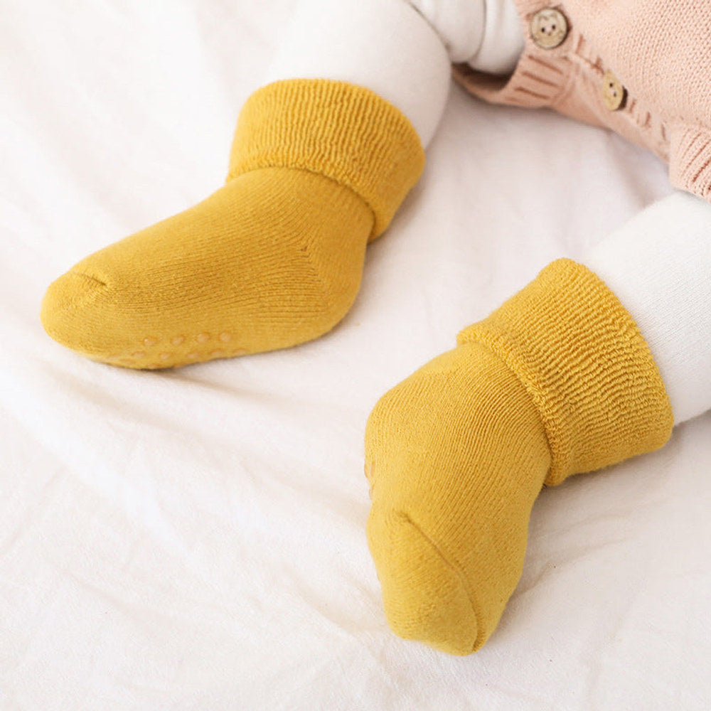 MyKids-USA® Baby Thickened Soft Cotton Anti-Slip Floor Socks