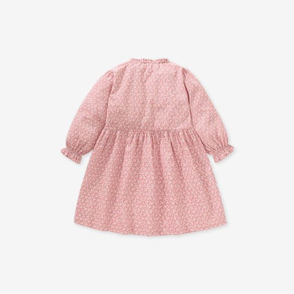 MyKids-USA® Baby Girl Ditsy Flower Pattern Long Sleeves Sweet Style Dress