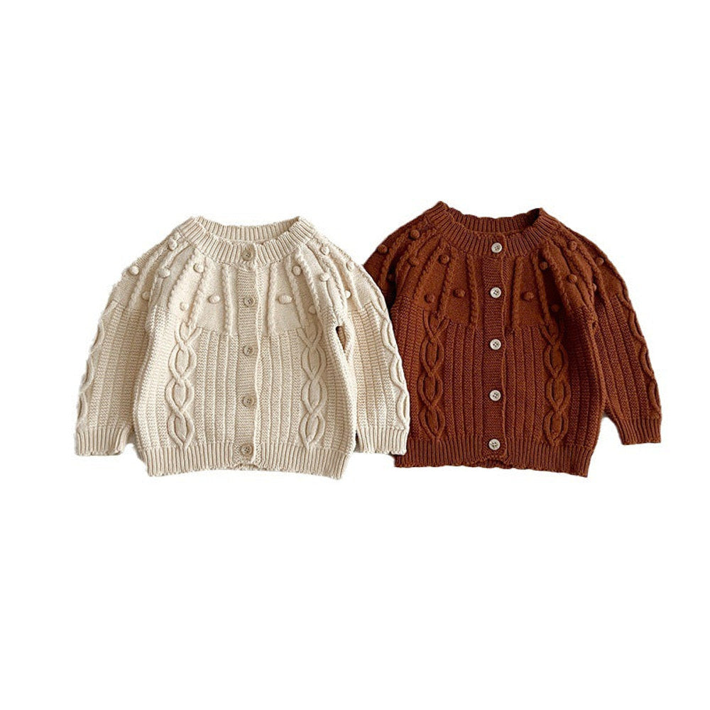 MyKids-USA® Vintage Style Quality Single Breasted Design Cardigan