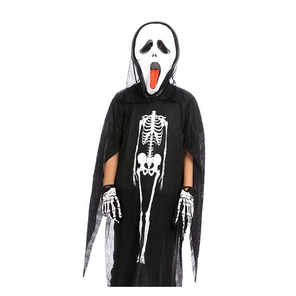 MyKids-USA® Halloween Skeleton Ghost Clothes & Gloves & Masks Sets