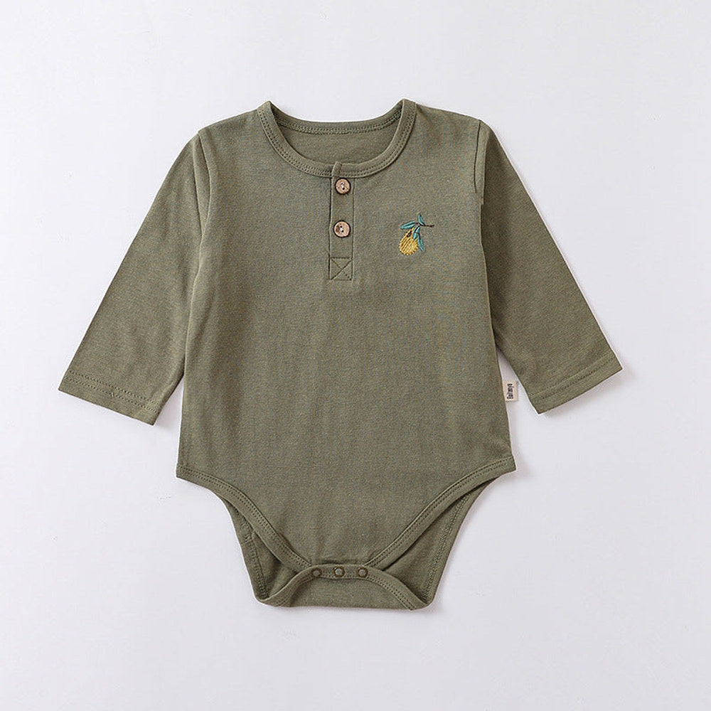 MyKids-USA® Embroidered Graphic Long Sleeve bodysuit