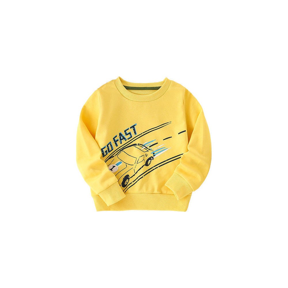 MyKids-USA® Baby Boy Cartoon Print Pattern Comfy Cotton Pullover