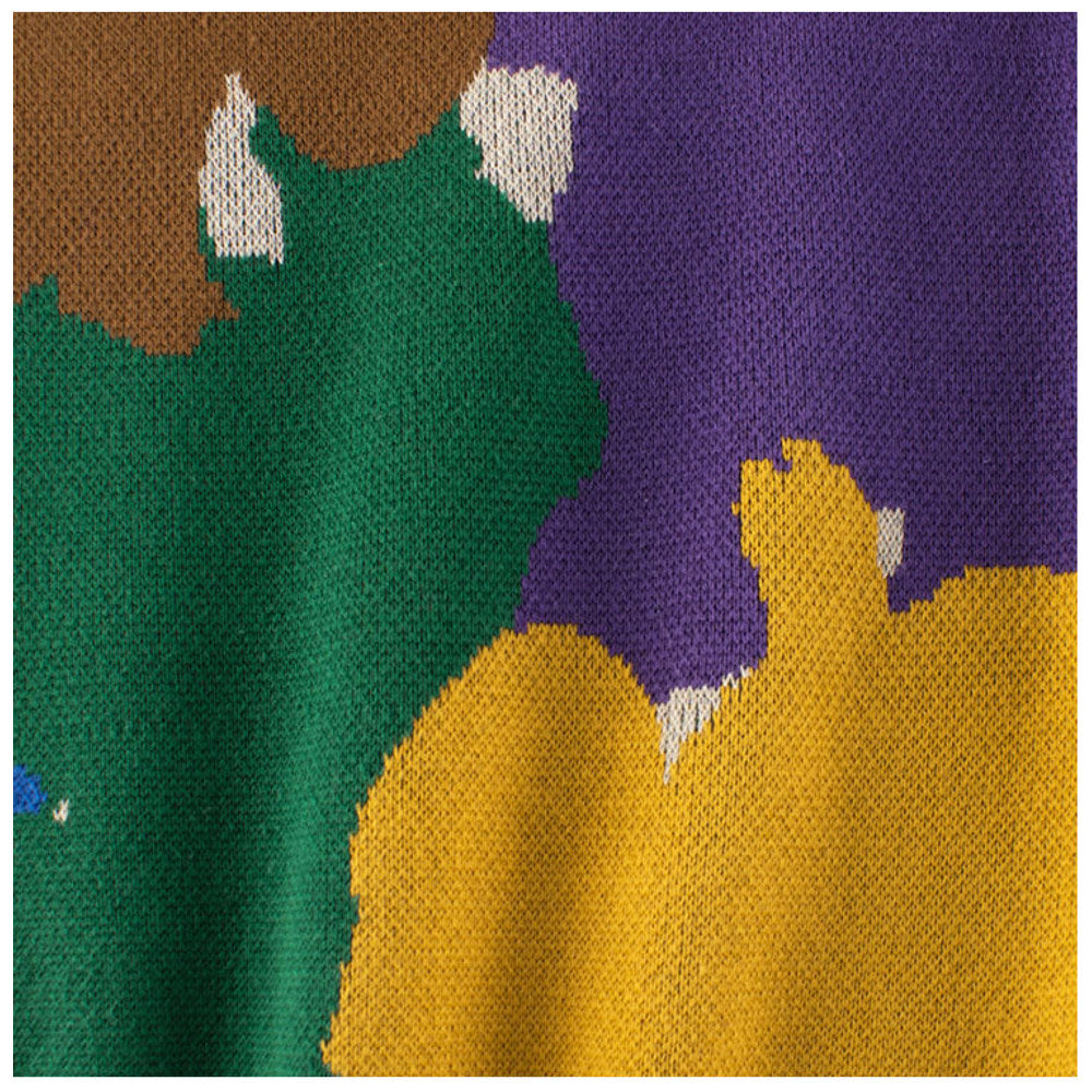 MyKids-USA® Baby Boy Kids Color Patchwork Crew Neck Long Sleeve Thin Knitwear Pullover