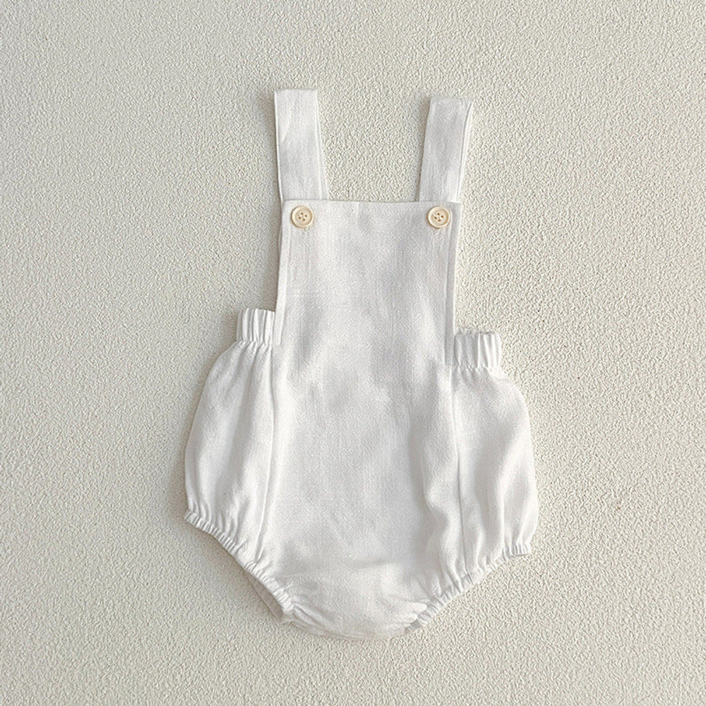 MyKids-USA® Baby Unisex Solid Color Overalls Design bodysuit