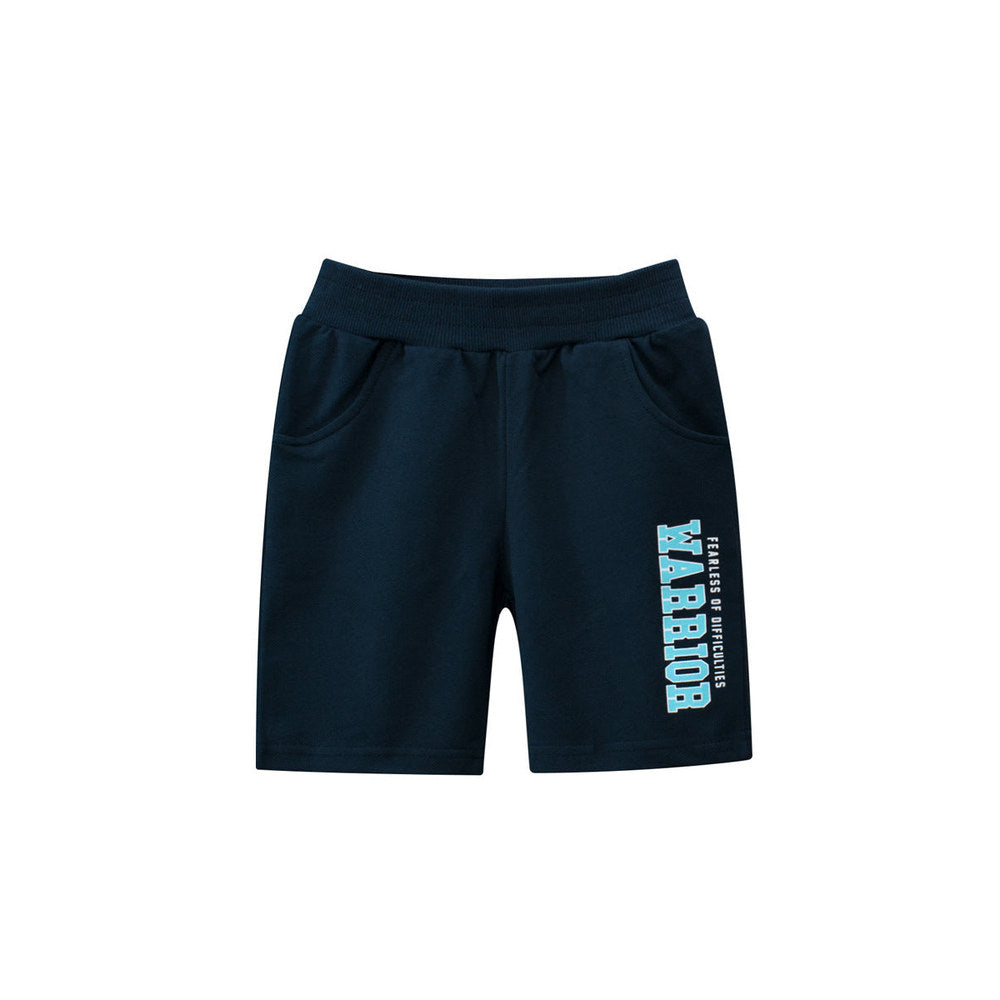 MyKids-USA® Boys Letters Print Soft Casual Style Shorts
