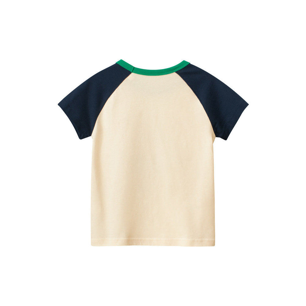 MyKids-USA® Cartoon Print Girls’ T-Shirt In European And American Style