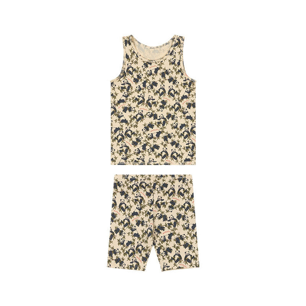 MyKids-USA® Baby Kids Unisex Animals Print Sleeveless Vest And Shorts Set