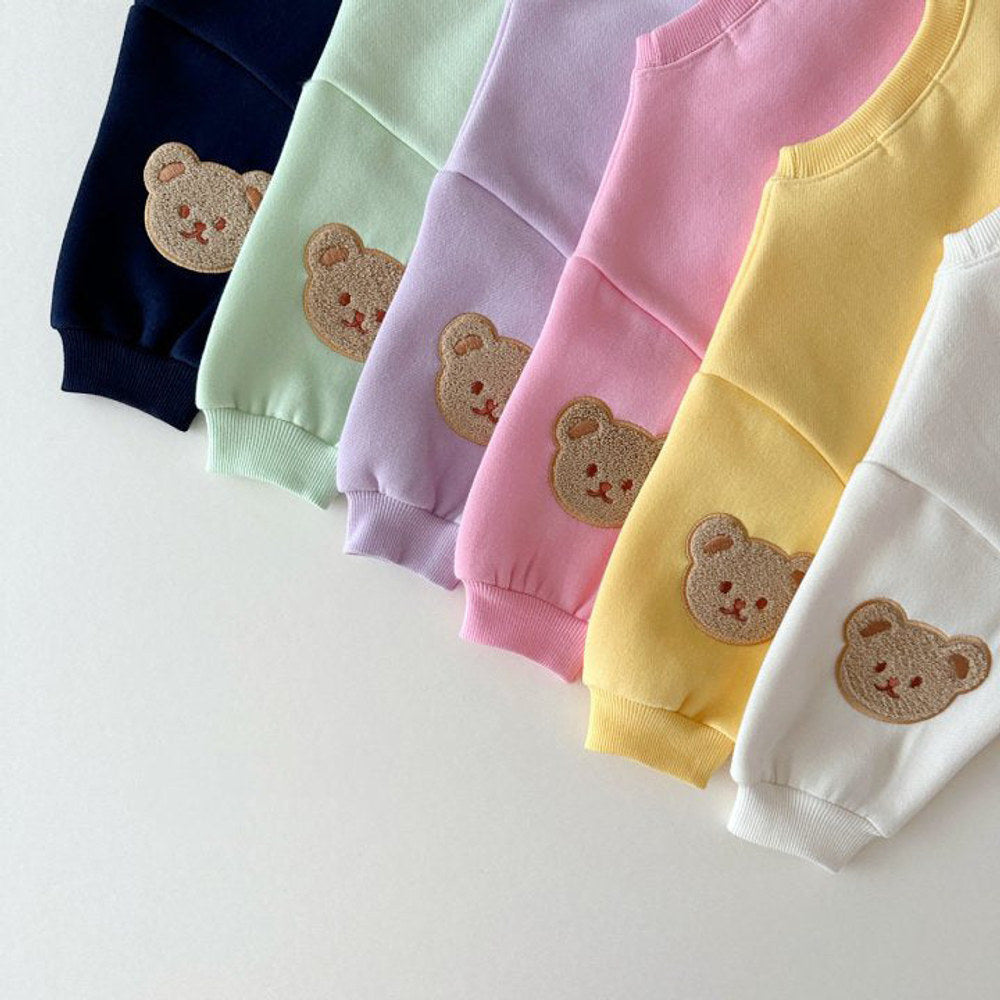 MyKids-USA® Baby Kids Unisex Casual Teddy Bear Pattern Long Sleeves Pullover and Pants Clothing Set