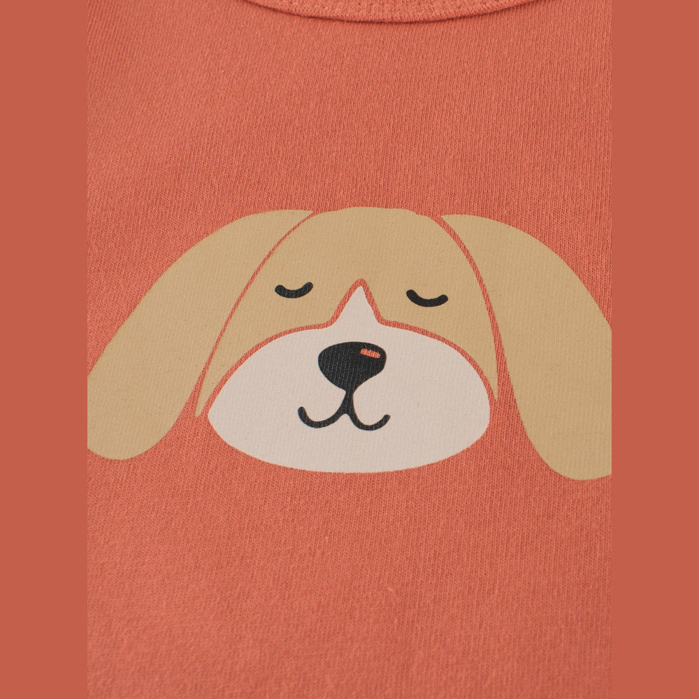 MyKids-USA® Kids Girls Cute Puppy Print Crew Neck Long Sleeves Shirt