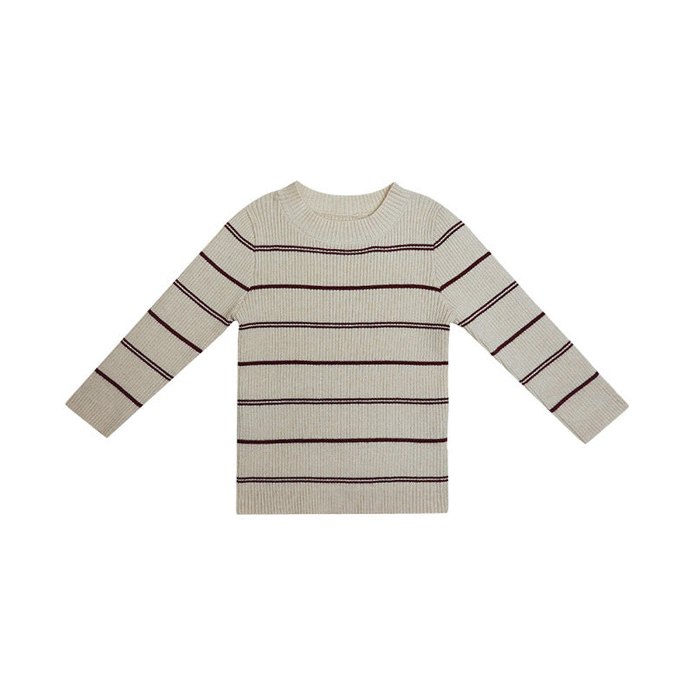 MyKids-USA® Kids Unisex Soft Comfortable Knitted Long Sleeves Striped Top Casual Sweater