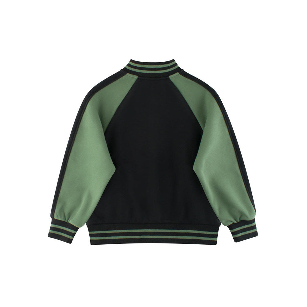 MyKids-USA® Boys and Girls Letters and Stars Printed Contrast Design Color Patchwork Single Breasted Baseball Coat