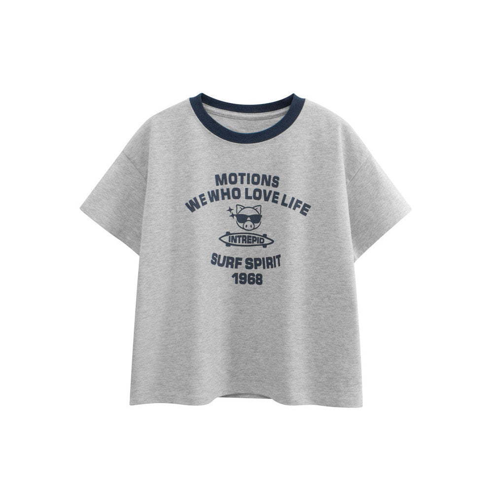 MyKids-USA® Letters Print Kids’ T-Shirt in European and American Style