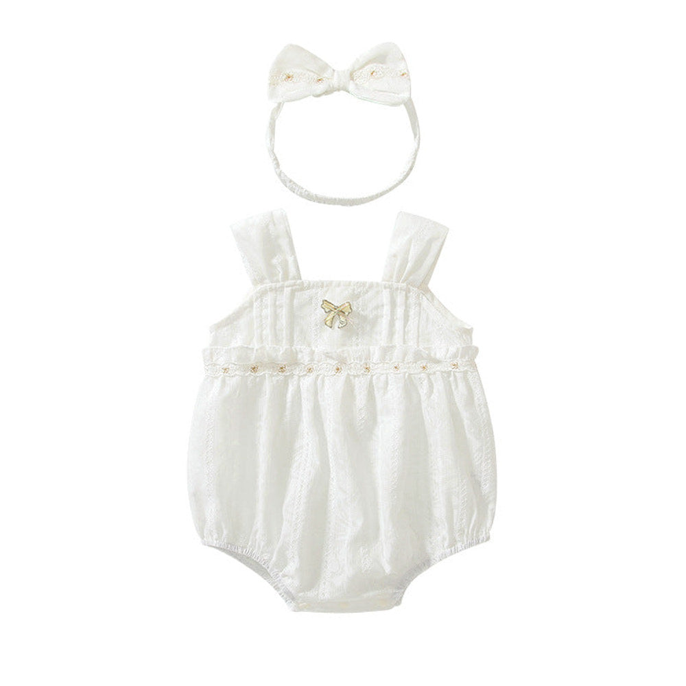 MyKids-USA® Baby Girls Cute Thin Beige Sleeveless bodysuit