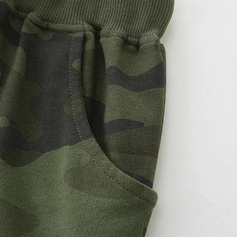MyKids-USA® Kids Boys Cotton Casual Style Camouflage Shorts