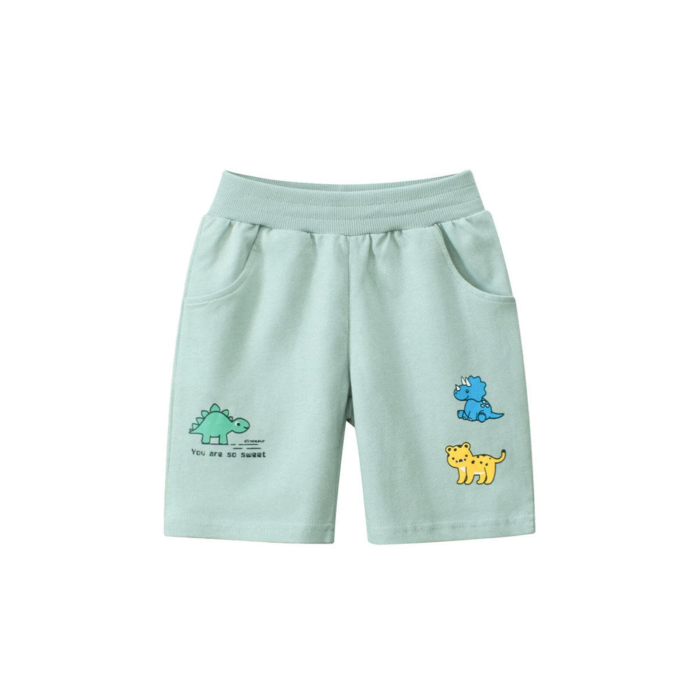 MyKids-USA® Boys Cotton Casual Style Cartoon Pattern Shorts