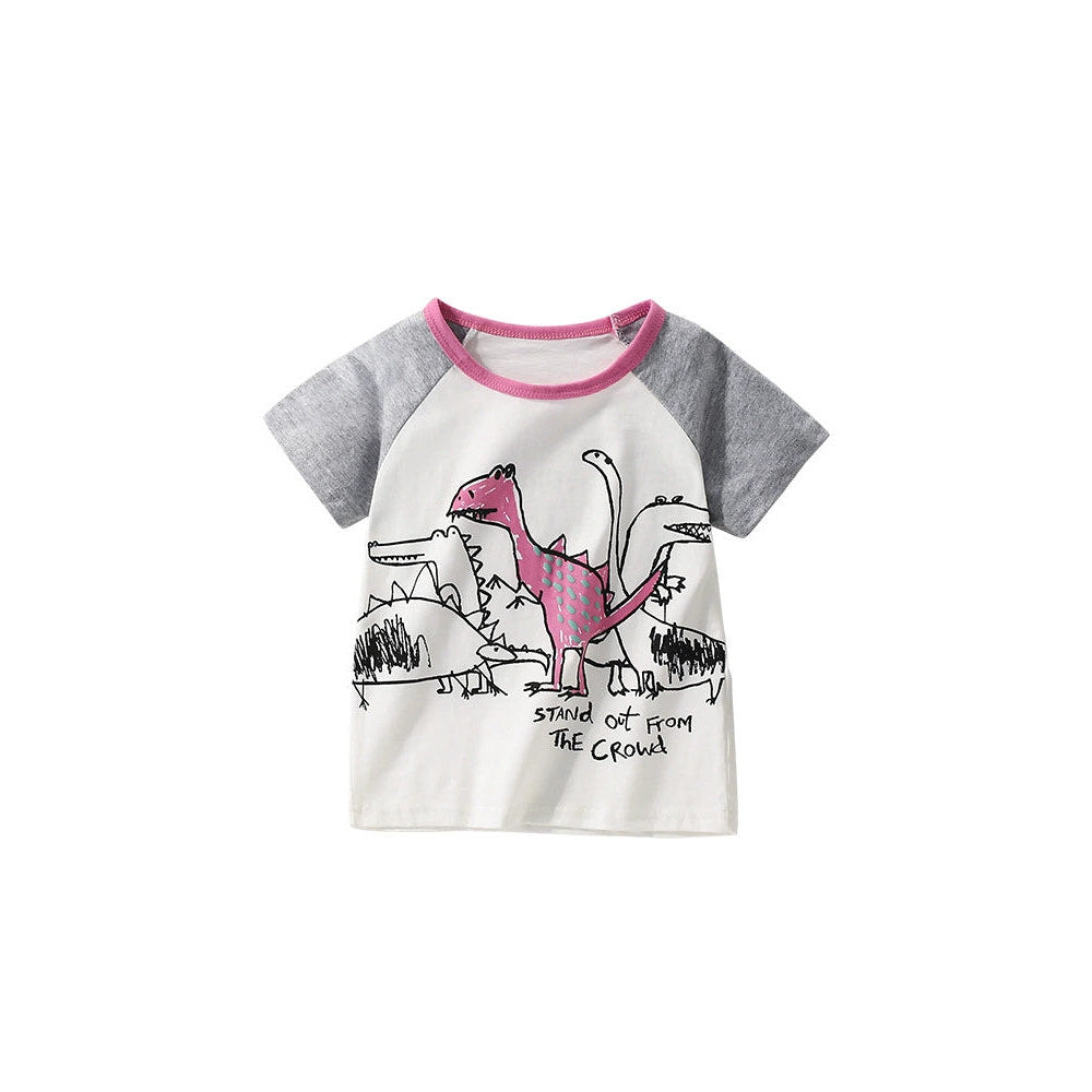 MyKids-USA® Boys’ Animals Cartoon Pattern T-shirt in European and American Style