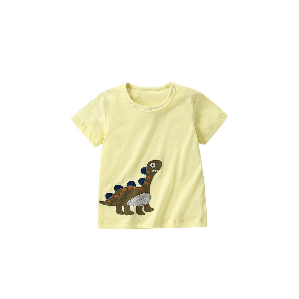 MyKids-USA® Summer Arrival Boys’ Animals Cartoon Pattern T-shirt in European and American Style