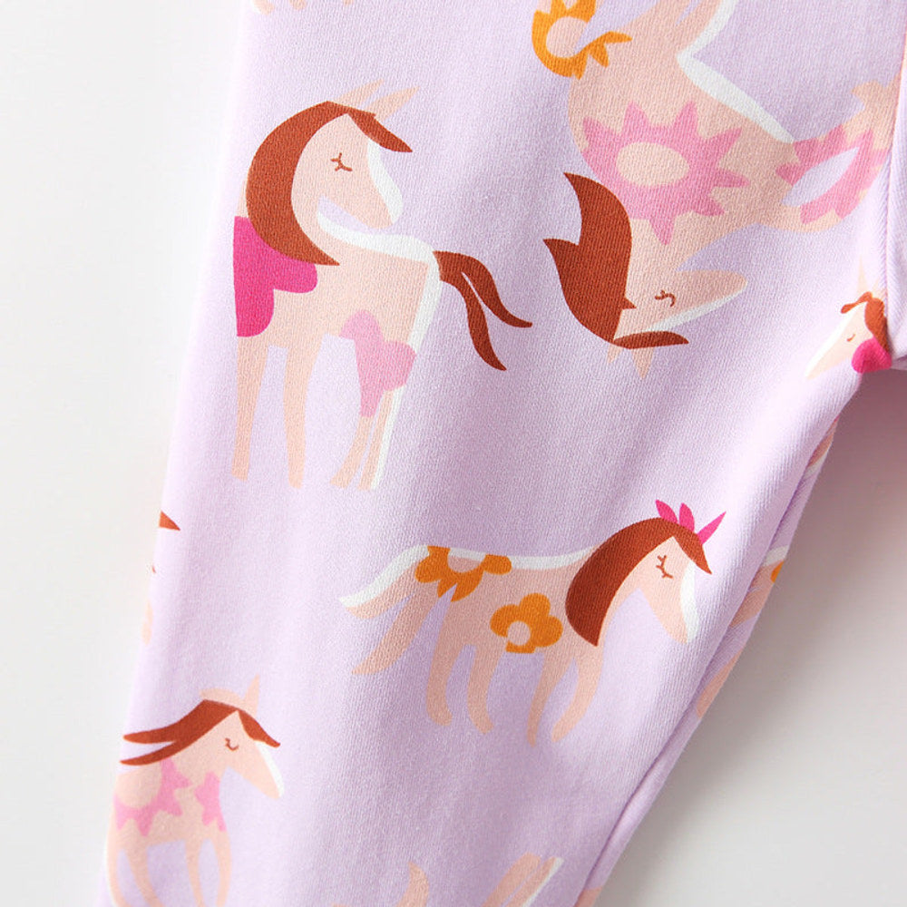 MyKids-USA® Baby Kids Girls Cartoon Pattern Casual Pants