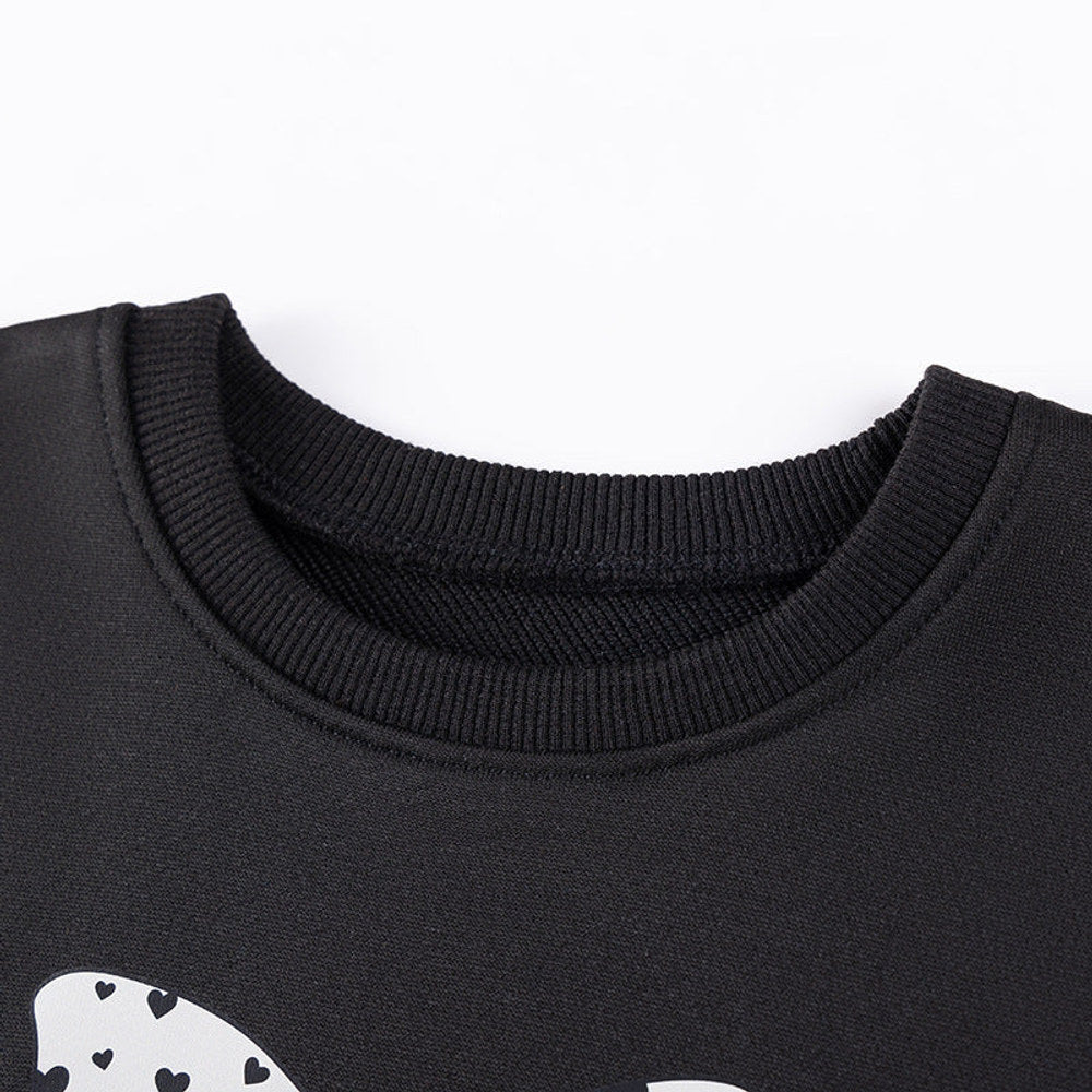 MyKids-USA® Girls Butterfly-bows Pattern Long Sleeves Top and Hearts Pattern Pants Clothing Set