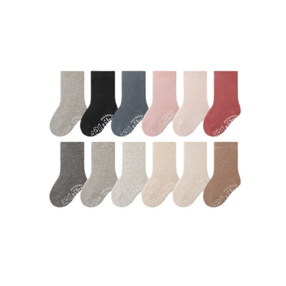 MyKids-USA® Baby Unisex Breathable Simple Letters Pattern Socks 1 Lot=3-Pair Set