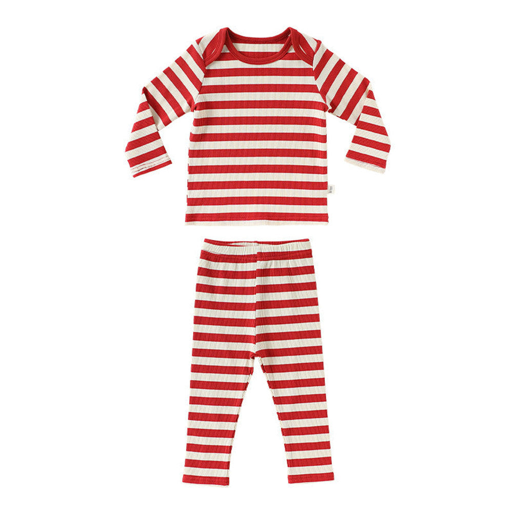 MyKids-USA® Baby Kids Long Sleeves Red Striped Pattern Clothing Sets, Rompers and Bodysuit