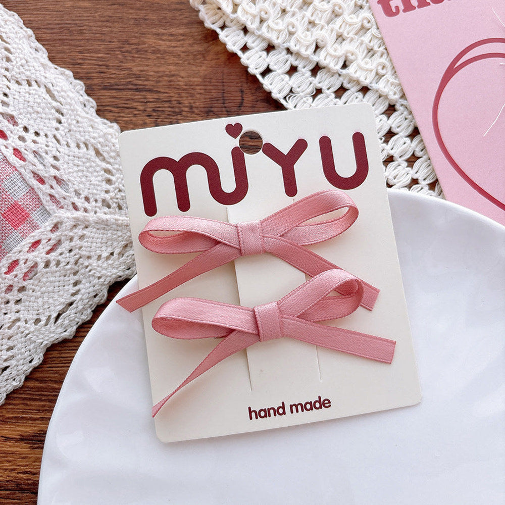 MyKids-USA® Collection of 2 Versatile Butterfly-bows Pattern Hair Clips