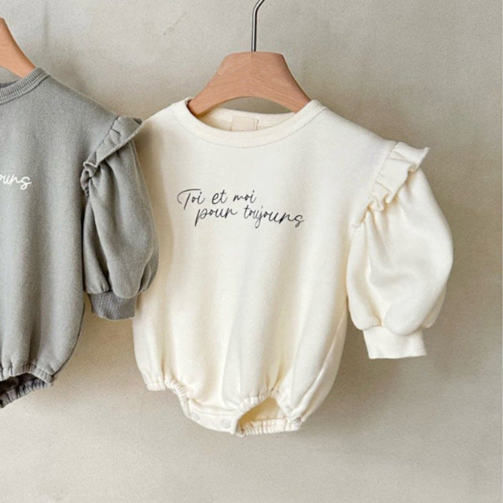 MyKids-USA® Baby Unisex Letters Pattern Long Sleeves Bodysuit