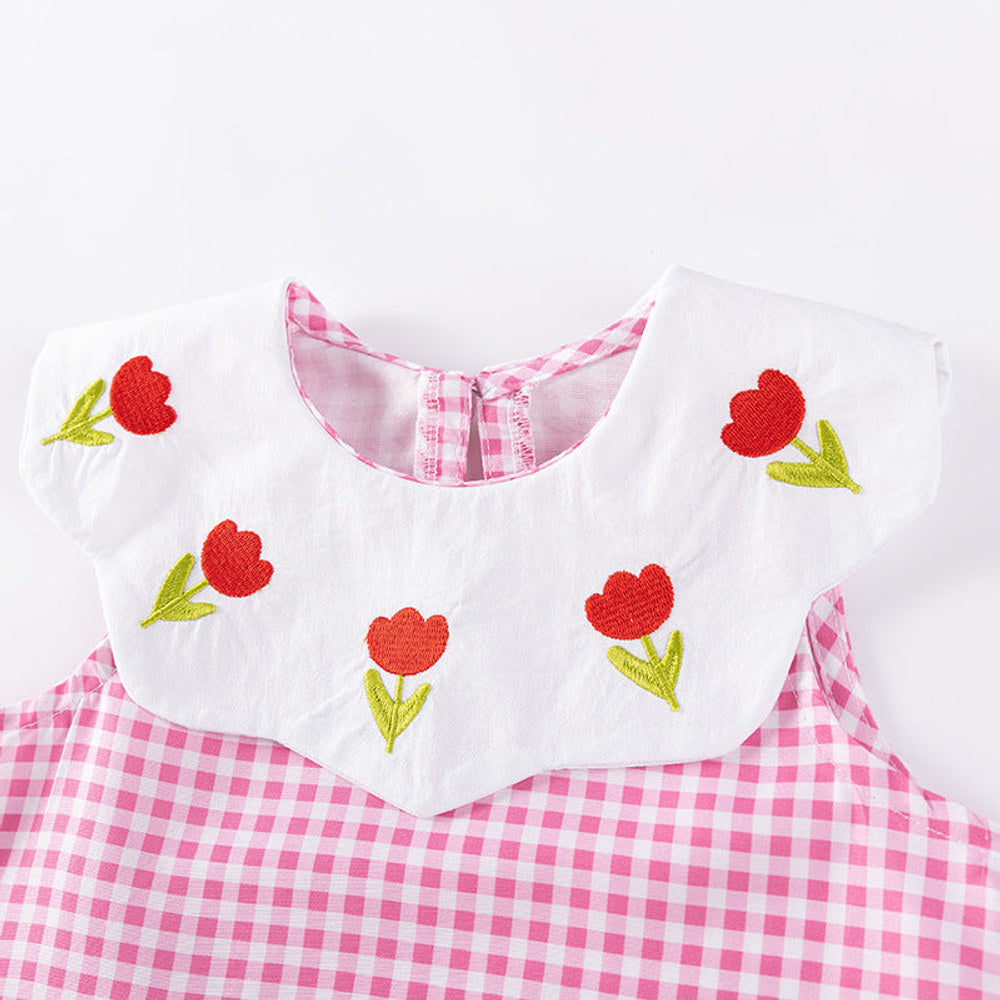 MyKids-USA® Flowers Pattern Sleeveless Cute Dress for Stylish Girls