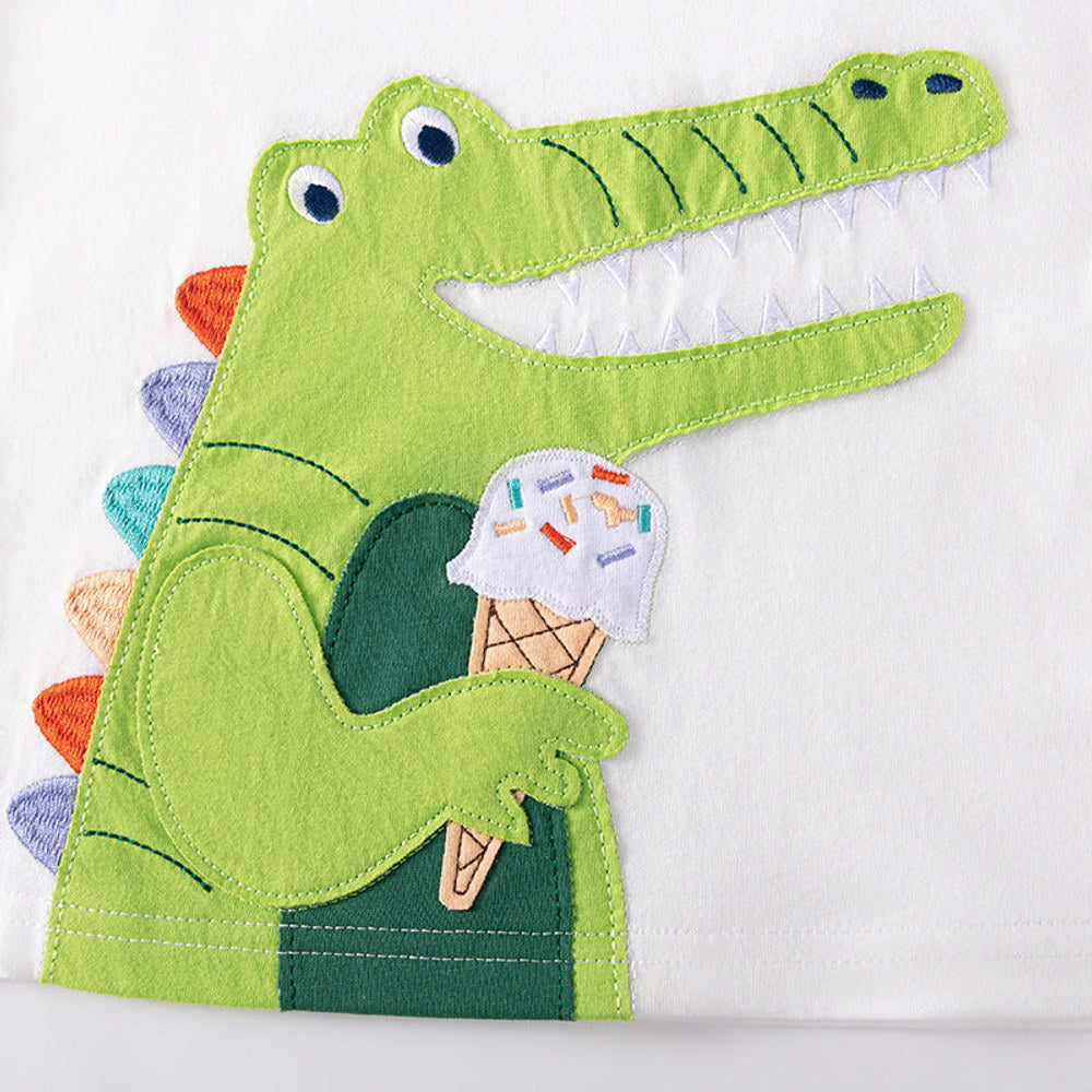 MyKids-USA® Baby Kids Boys Short Sleeves Cartoon Animals Pattern T-shirt and Shorts Clothing Set