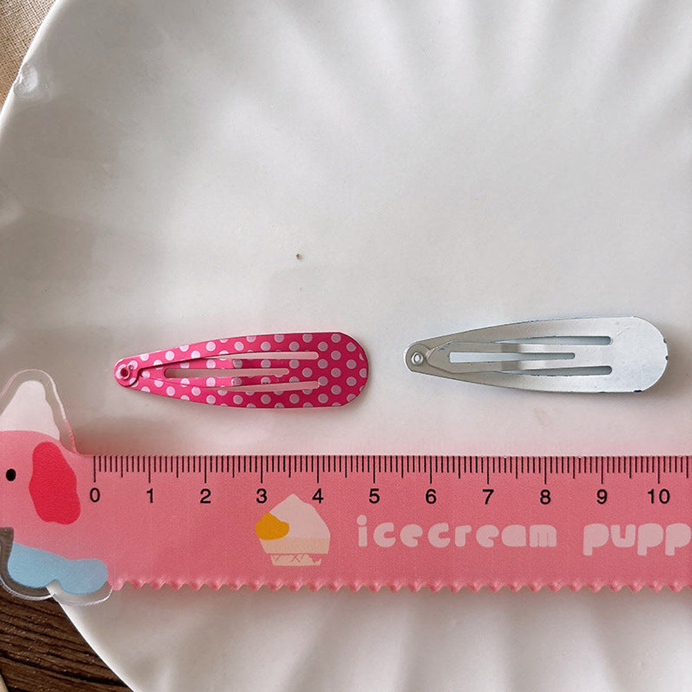MyKids-USA® Collection of 4 Versatile Cute Geometric Pattern Hair Clips