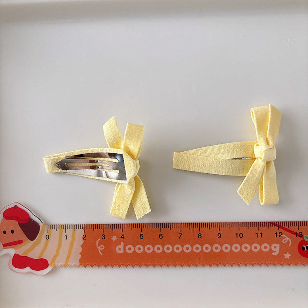 MyKids-USA® Collection of 2 Versatile Cute Cloth Design Hair Clips