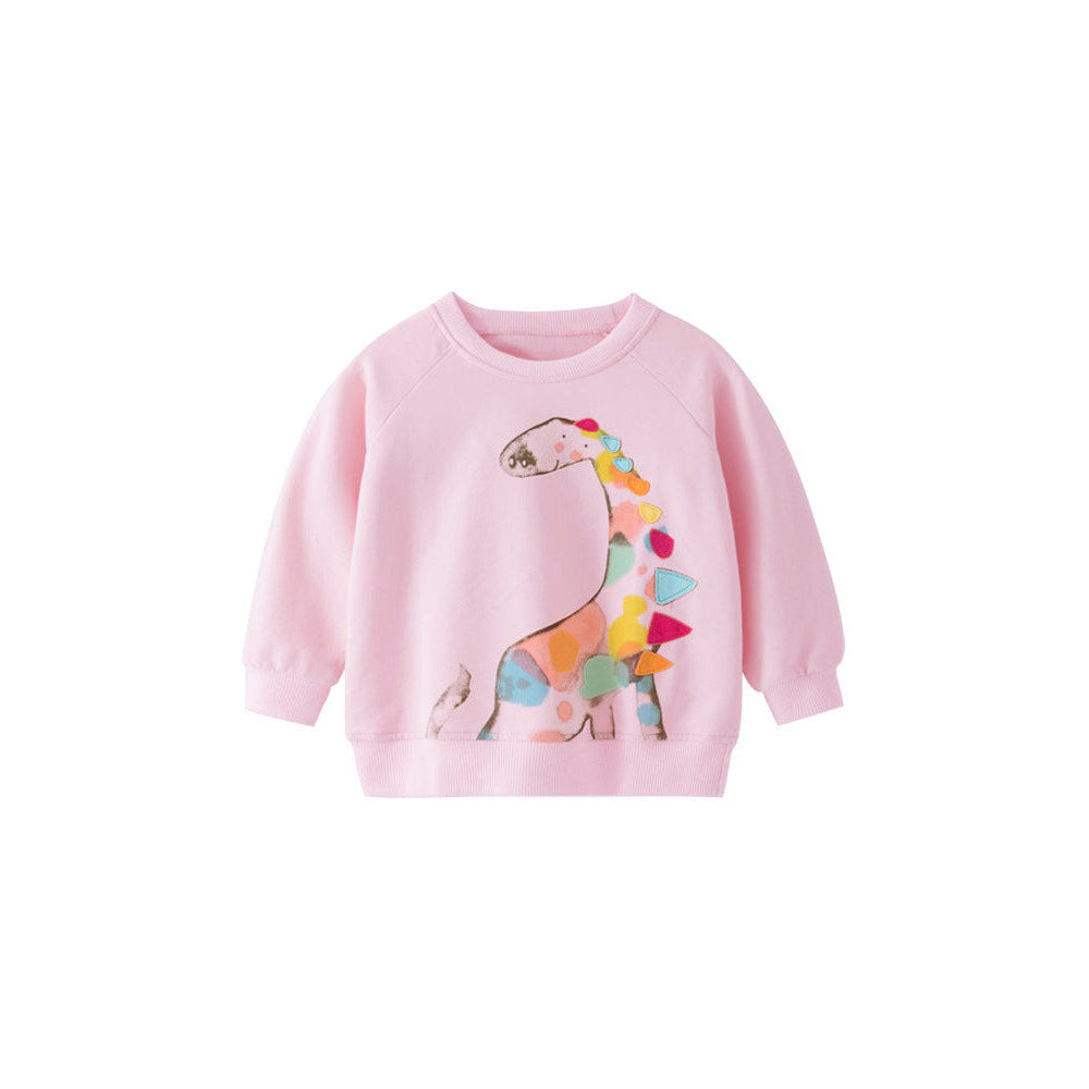 MyKids-USA® Autumn and Spring Arrival Long Sleeves Animals Cartoon Pattern Top for Stylish Girls