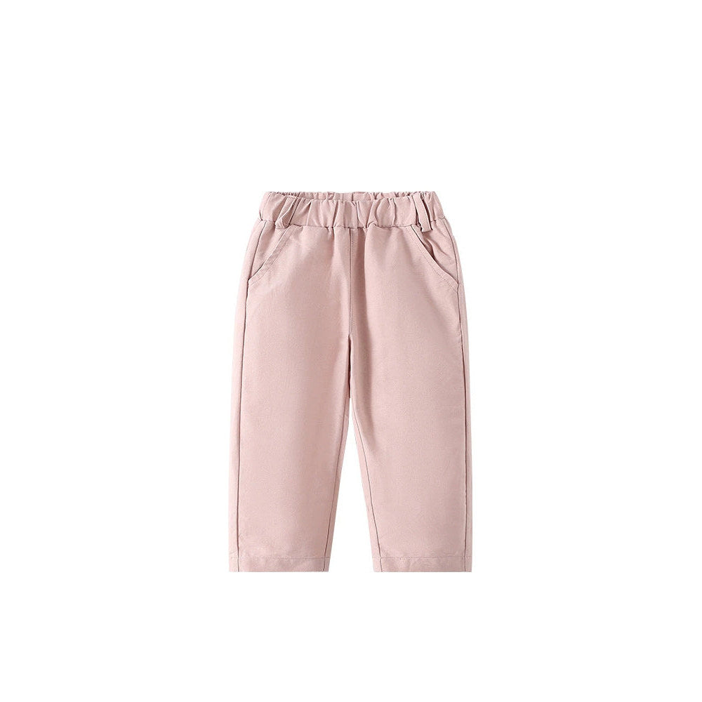 MyKids-USA® Modern Baby Kids Girls Pink Solid Color Pants
