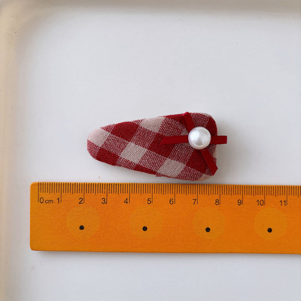 MyKids-USA® Collection of 2 Versatile Red Color Cute Hair Clips