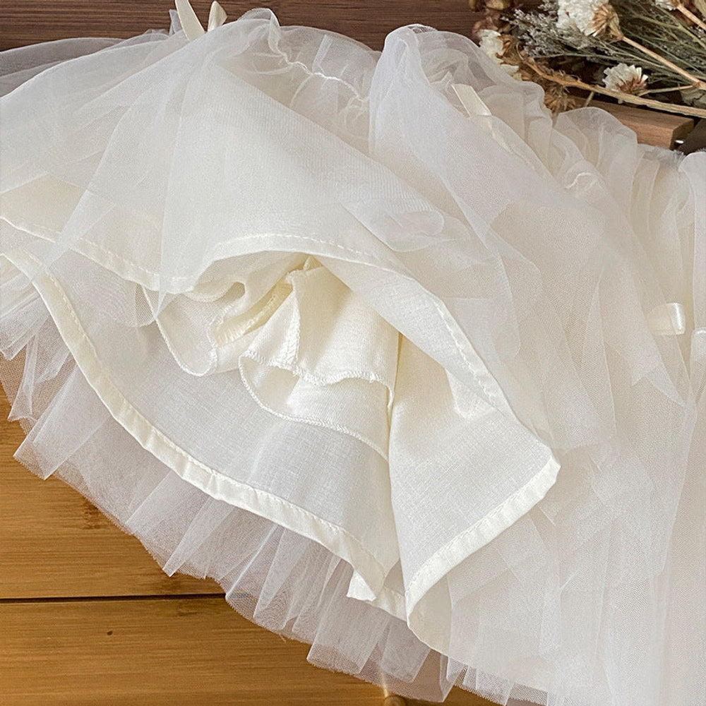 MyKids-USA® Baby Kids Girls Tulle Decorated Skirt