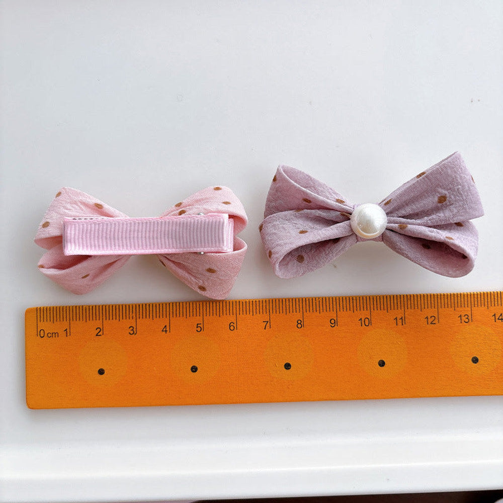 MyKids-USA® Collection of Beaded Butterfly-bows Hair Clips