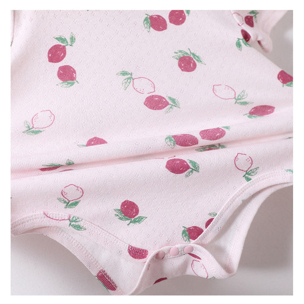 MyKids-USA® Summer Arrival Baby Girls Short Sleeves Fruits Pattern Bodysuit