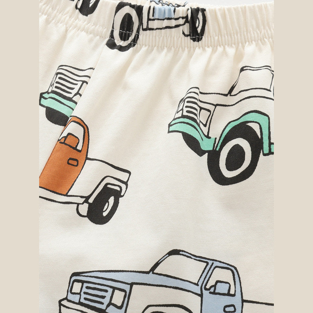 MyKids-USA® Baby Kids Boys Short Sleeves Cartoon Pattern T-shirt and Shorts Clothing Set