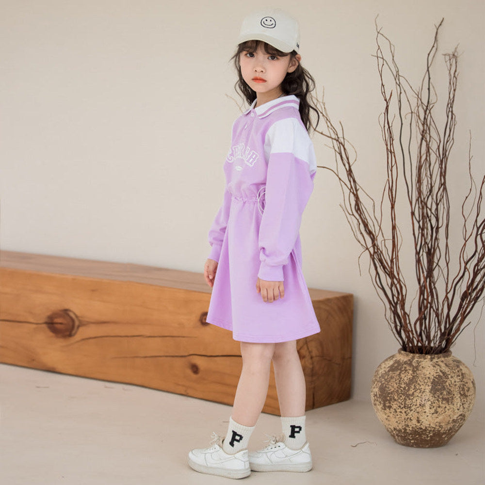 MyKids-USA® Long Sleeves Letters Pattern Sporty Dress for Stylish Girls