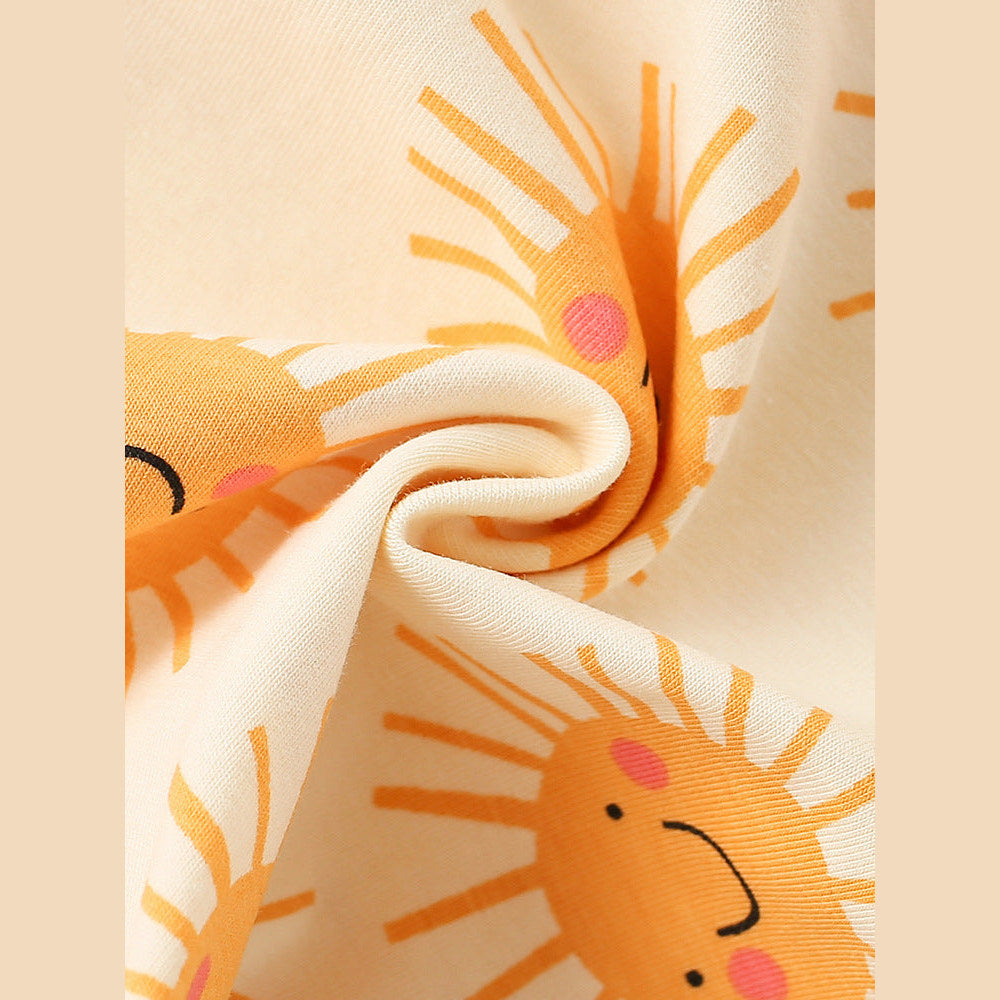 MyKids-USA® Baby Kids Girls Short Sleeves Cartoon Pattern Dress