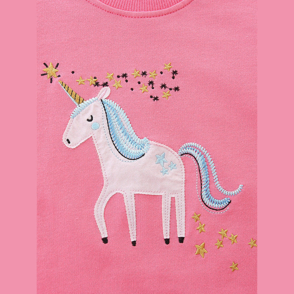 MyKids-USA® Animals Cartoon Pattern Long Sleeves Sweatshirt for Stylish Girls
