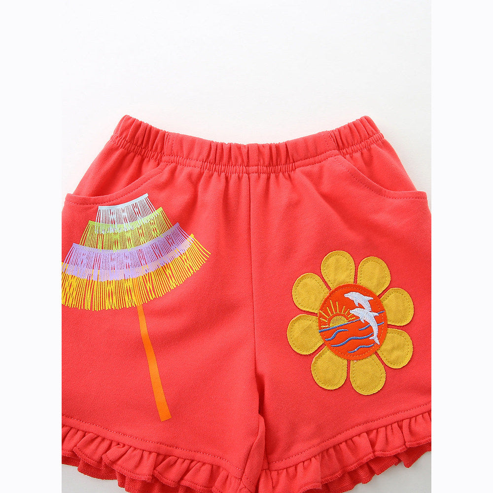 MyKids-USA® Arrival Summer Baby Kids Girls Embroidered Shorts