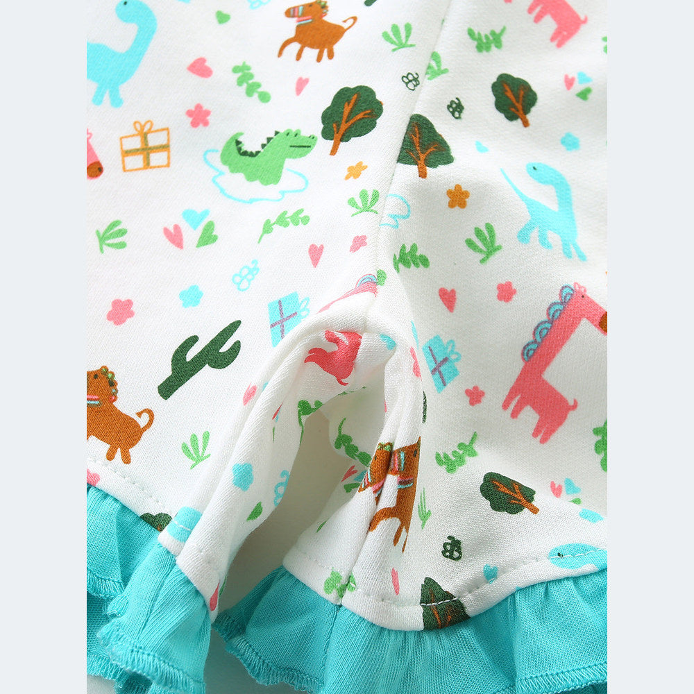 MyKids-USA® Arrival Summer Baby Kids Girls Cartoon Pattern Color Patchwork Shorts