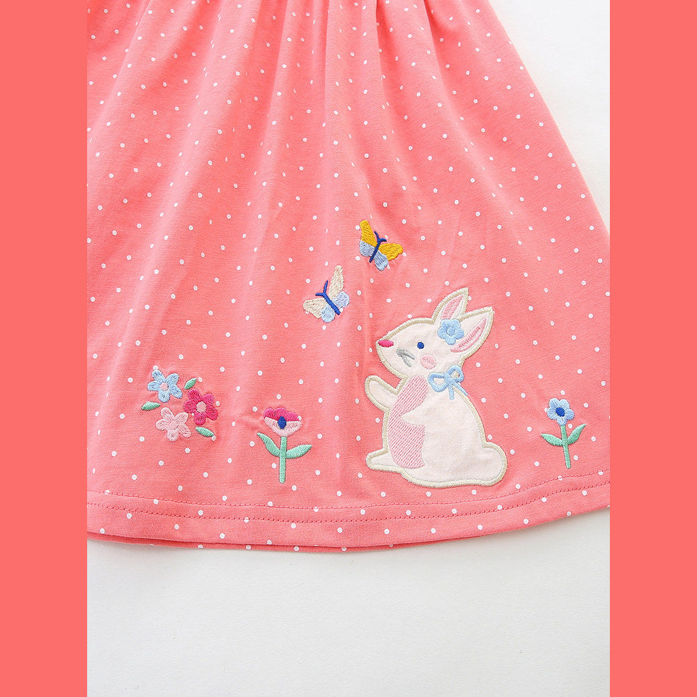MyKids-USA® Summer Hot Selling Cute Cartoon Pattern Sleeveless Dress for Stylish Girls